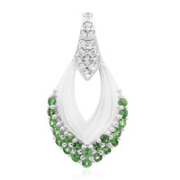 Colgante en plata con Tsavorita