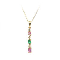 Collar en oro con Zafiro rosado (CIRARI)