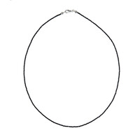 Collar en plata con Espinela negra