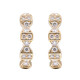 Pendientes en oro con Diamante I1 (H)  (CIRARI)