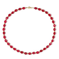 Collar en plata con Cuarzo rojo