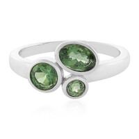 Anillo en plata con Apatita Cromada