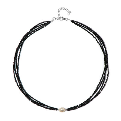 Collar en plata con Perla blanca Freshwater