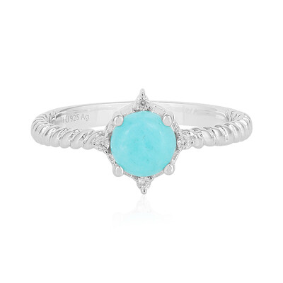Anillo en plata con Amazonita