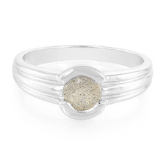 Anillo en plata con Espectrolita