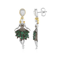 Pendientes en plata con Zircón (Gems en Vogue)