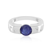 Anillo en plata con Zafiro azul de Madagascar (de Melo)
