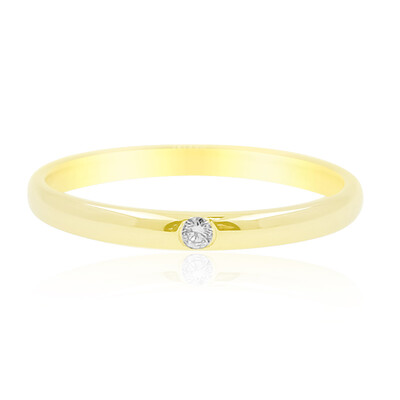 Anillo en oro con Diamante limpio a lupa F (LUCENT DIAMONDS)