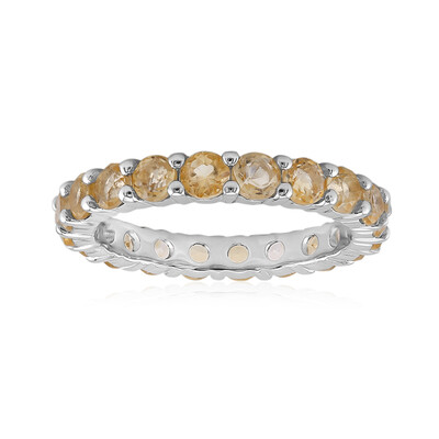 Anillo en plata con Citrino