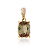 Colgante en oro con Andalucita