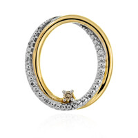 Colgante en plata con Diamante champán I2