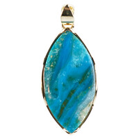 Colgante en plata con Ópalo azul de Atacama