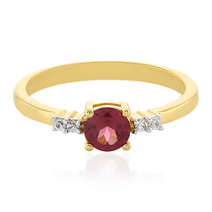 Anillo en plata con Rodolita