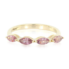 Anillo en oro con Zafiro Padparascha no calentado