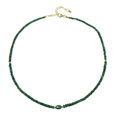 Collar en plata con Esmeralda de Zambia