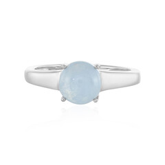 Anillo en plata con Aguamarina