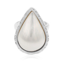 Anillo en plata con Perla Mabe (TPC)