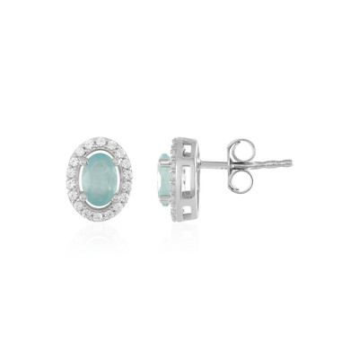 Pendientes en plata con Grandidierita