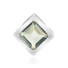 Colgante en plata con Amatista verde