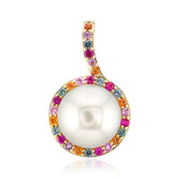 Colgante en oro con Perla blanca del mar del sur (Michelle Albala)