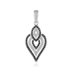 Colgante en plata con Espinela negra