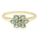 Anillo en plata con Zafiro verde no calentado