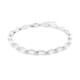 Brazalete en plata con Topacio blanco