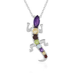 Collar en plata con Amatista de Zambia