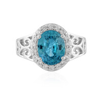 Anillo en plata con Zircón de Ratanak Kirí