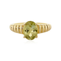 Anillo en oro con Tanzanita amarilla