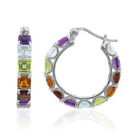 Pendientes en plata con Amatista de Zambia