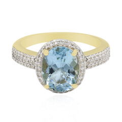 Anillo en oro con Aguamarina Medina