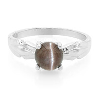 Anillo en plata con Escapolita ojo de gato