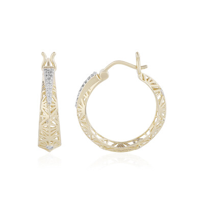 Pendientes en oro con I1 (I) Diamante (Ornaments by de Melo)