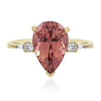 Anillo en oro con Turmalina neón del Congo (AMAYANI)