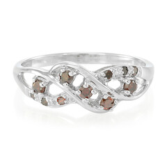 Anillo en plata con Diamante fantasía