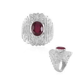 Anillo en plata con Rubí de Madagascar (de Melo)