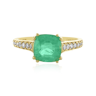 Anillo en oro con Esmeralda de Etiopía (AMAYANI)
