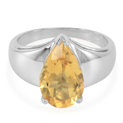 Anillo en plata con Citrino