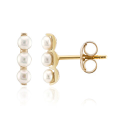 Pendientes en plata con Perla blanca Freshwater