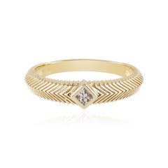 Anillo en plata con Diamante chocolate I2