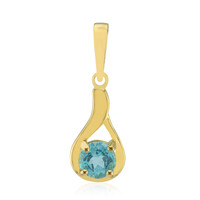 Colgante en plata con Apatita azul