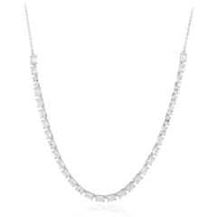 Collar en plata con Topacio blanco