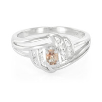 Anillo en plata con Granate de Tanzania de color cambiante