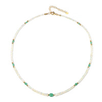 Collar en plata con Esmeralda de Zambia