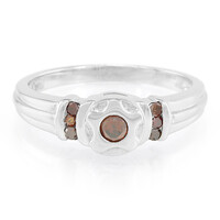 Anillo en plata con Diamante fantasía