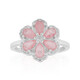Anillo en plata con Cuarzo rosa pastel