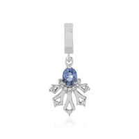 Colgante en plata con Zafiro azul Ceylon sin calentar