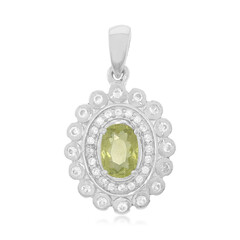 Colgante en plata con Turmalina cuprífera