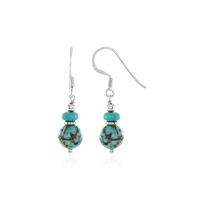 Pendientes en plata con Turquesa